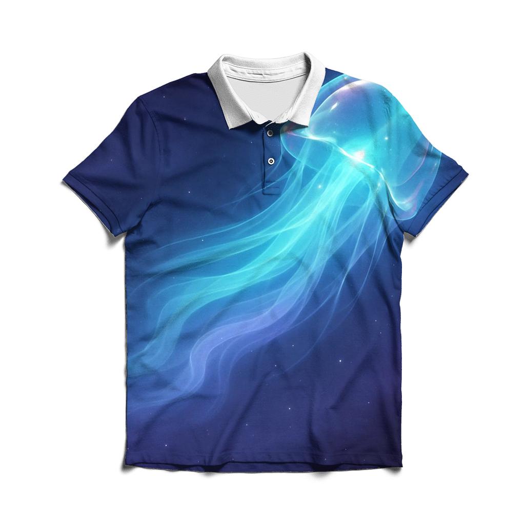 Iridescent Jelly Comet Drift designer slim fit polos