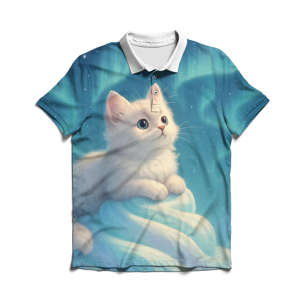 Aurora Ice Cream Dream Cat casual sports polo shirts