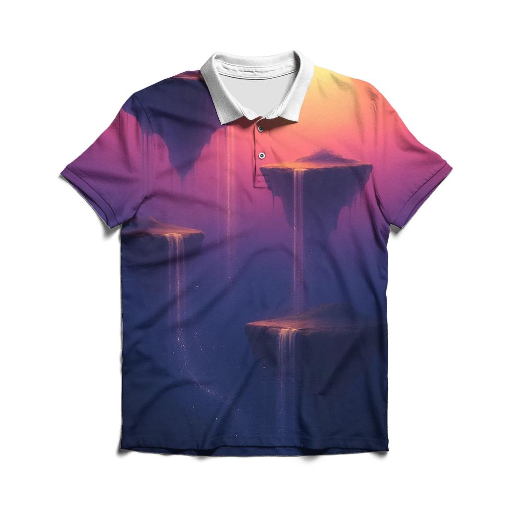 Floating Isles Sundown Cascade personalized polo shirts