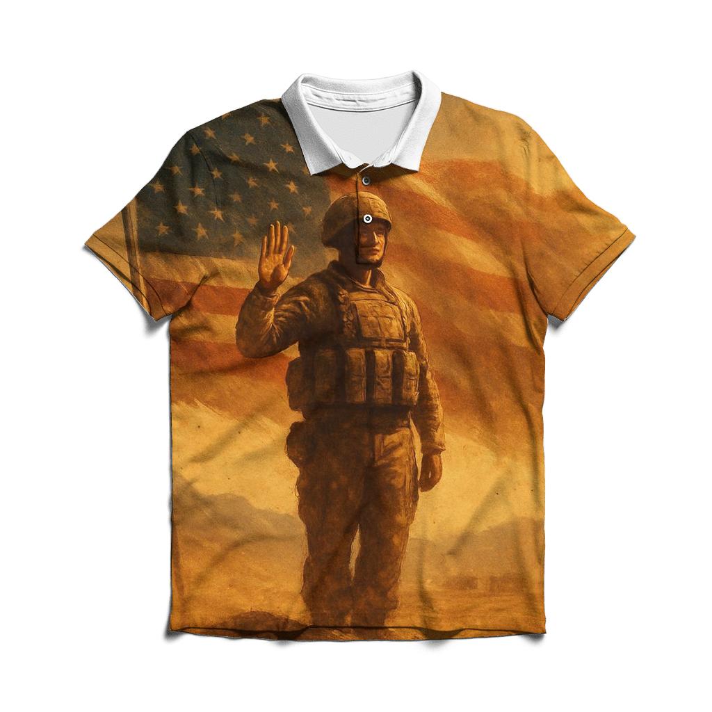 Desert Oath In Rising Dust classic pique polos