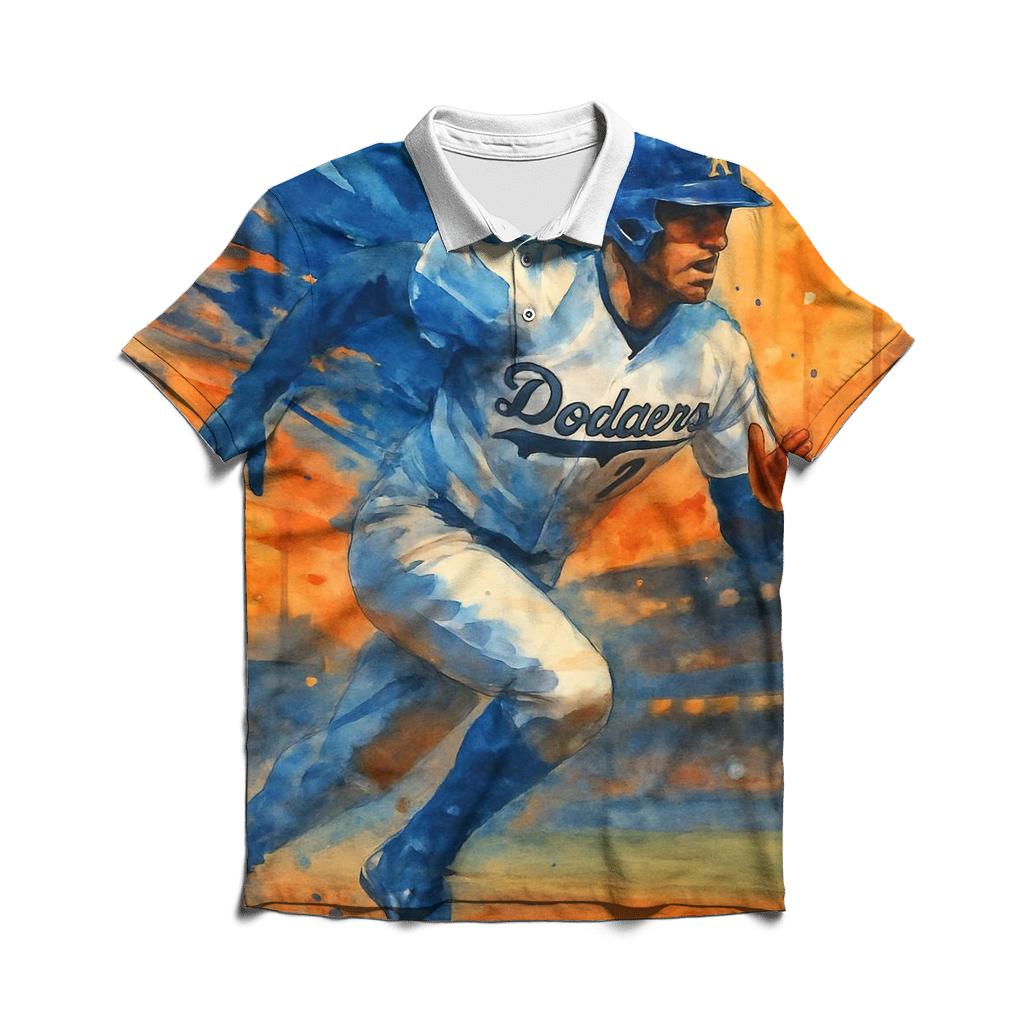 Sunset Double Wing Runner stylish collar polo tees