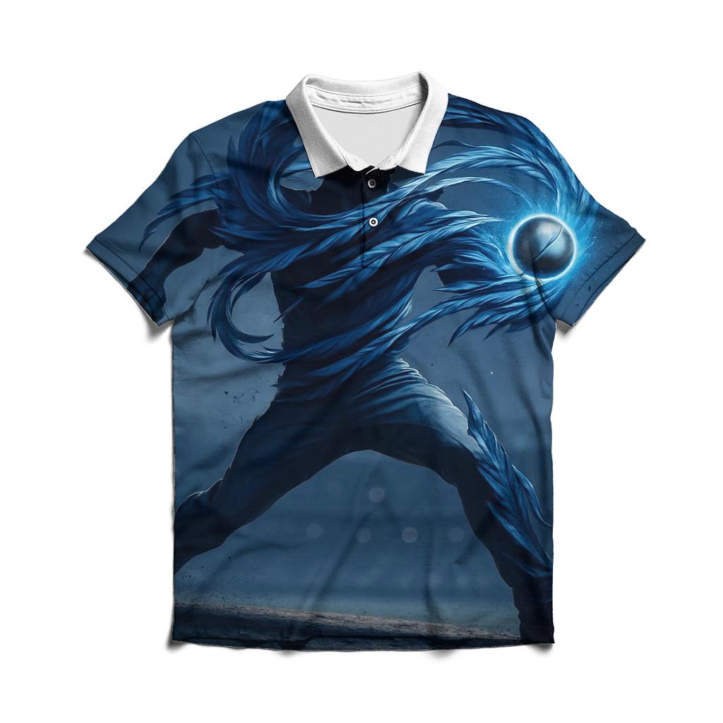 Featherstorm Pitch With Blue Jays Focus premium cotton polo shirts