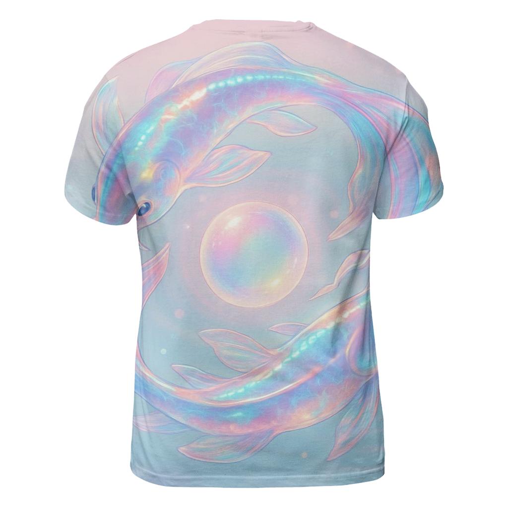 Aurora Glass Koi Spiral designer pattern shirts