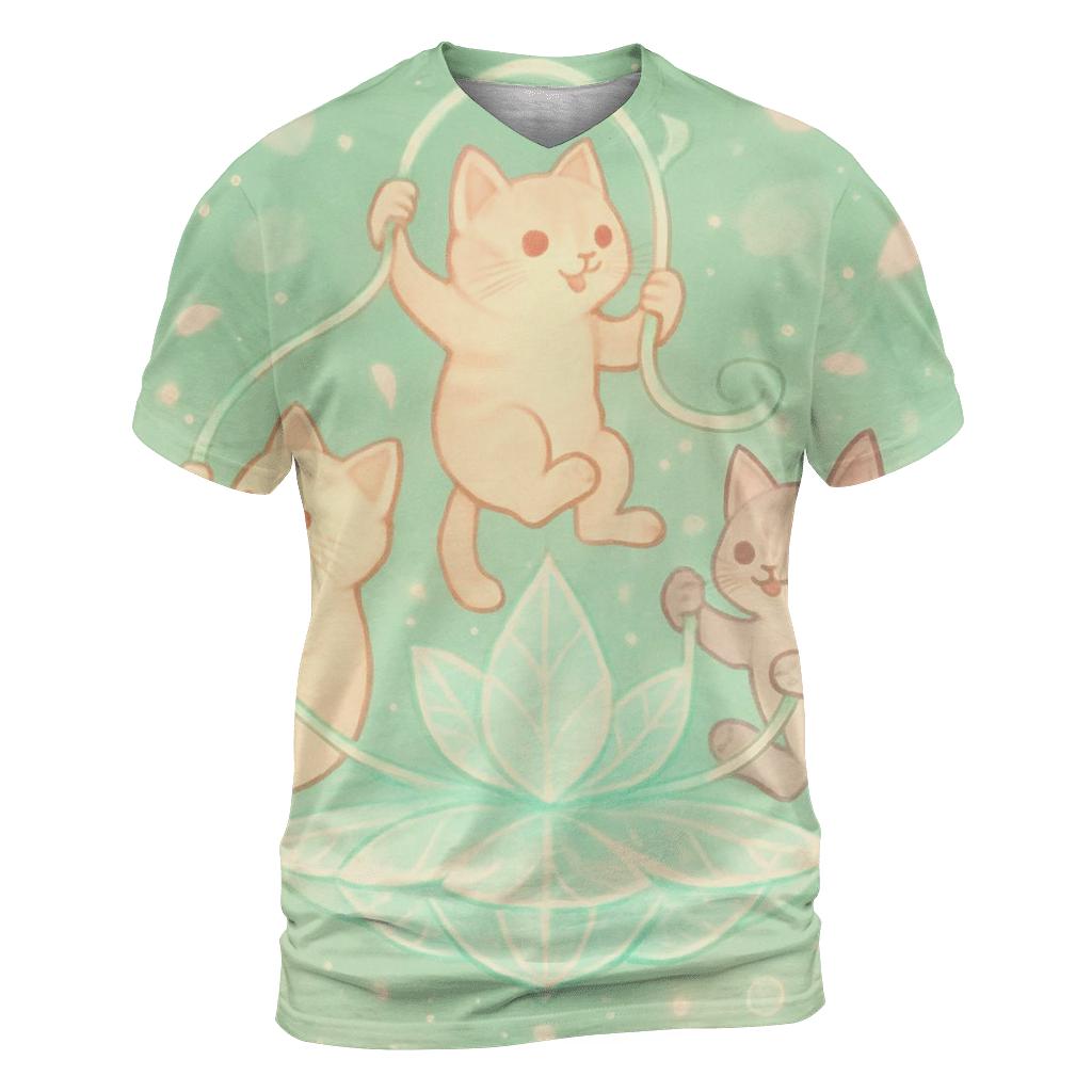 Crystal Garden Cat Carousel custom all-over print shirts