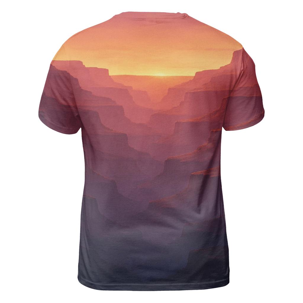 Canyon Shadow Symphony creative print fashion shirts