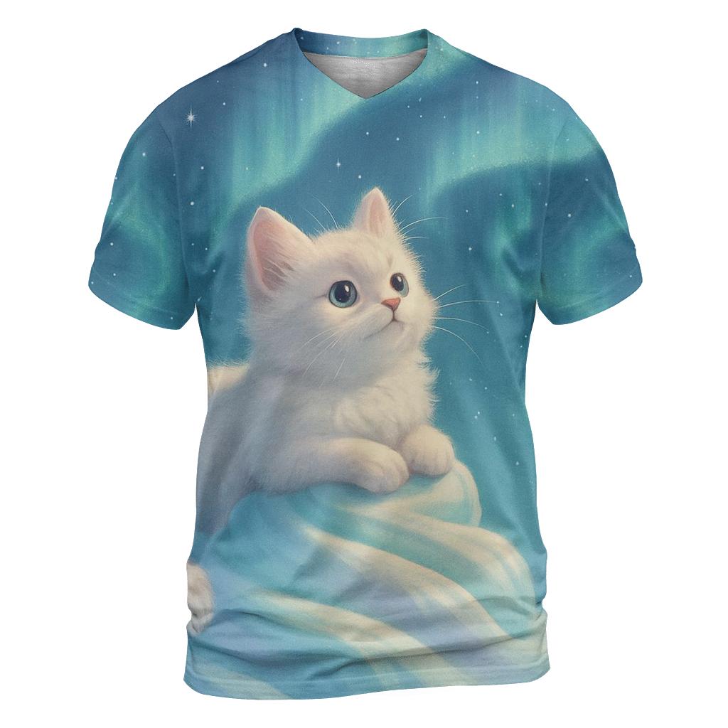 Aurora Ice Cream Dream Cat creative print fashion shirts