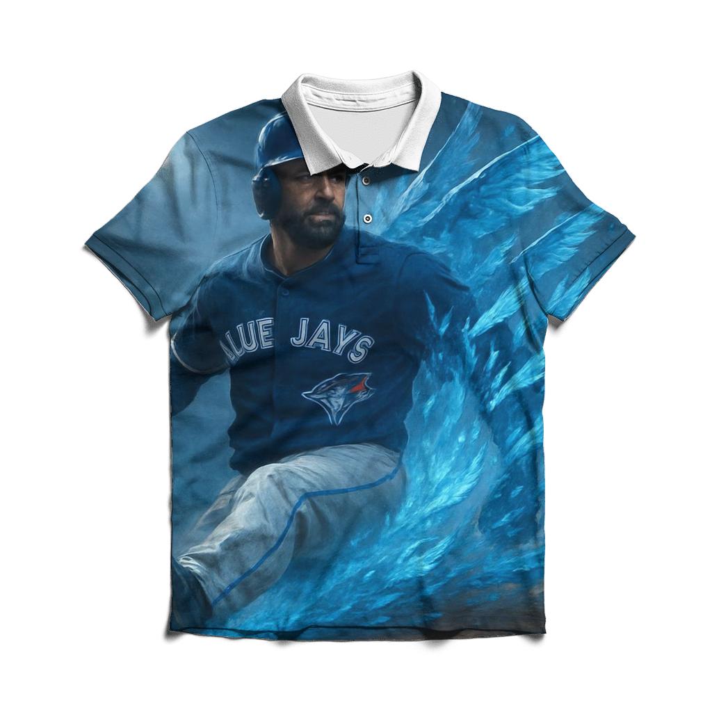 Icy Horizon Sprint With Blue Jays Energy stylish collar polo tees