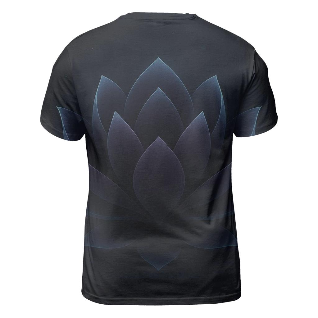 Midnight Ink Gradient Lotus Pulse creative print fashion shirts