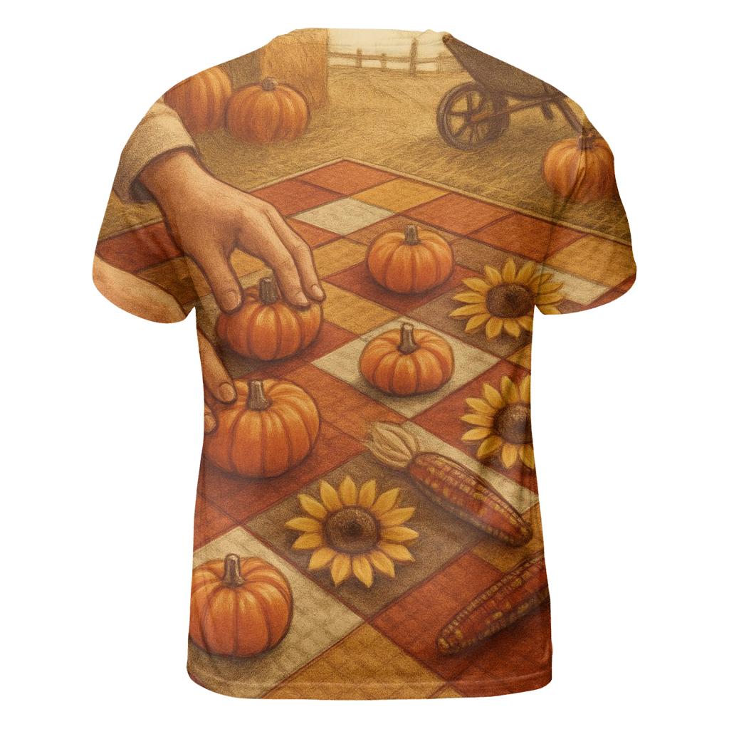 Pumpkin Patch Quilt Of Abundance trendy printed shirt styles