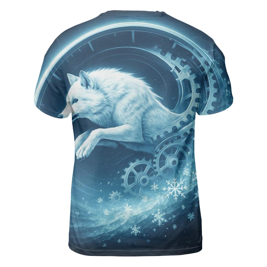 Chrono Spiral Arctic Wolf trendy printed shirt styles