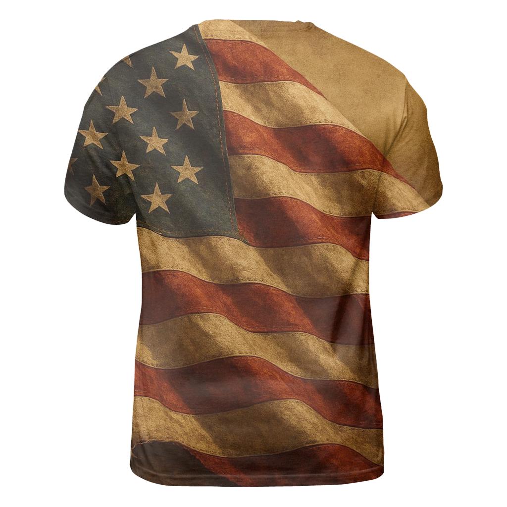 Vintage Battleworn Banner creative print fashion shirts