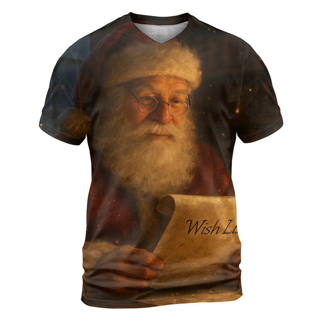 Midnight Library Santa statement graphic shirts