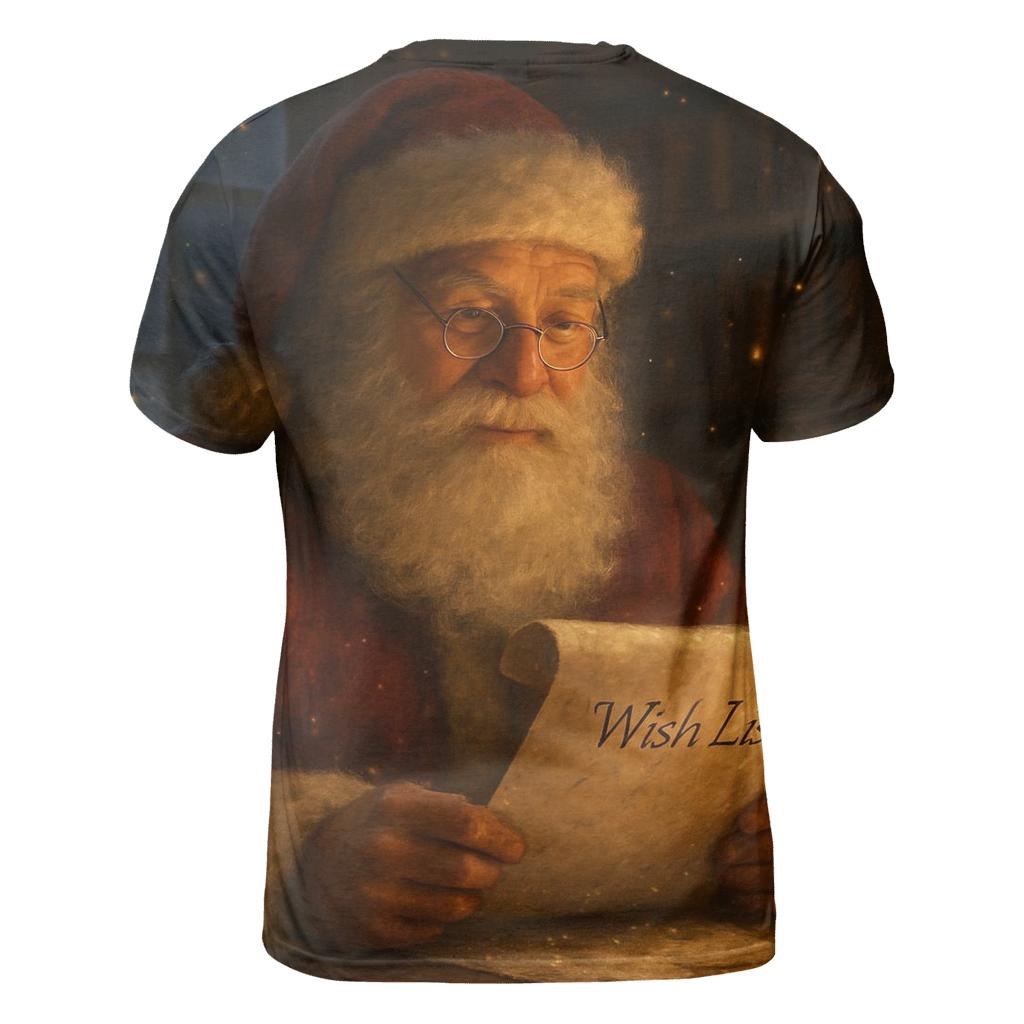 Midnight Library Santa statement graphic shirts