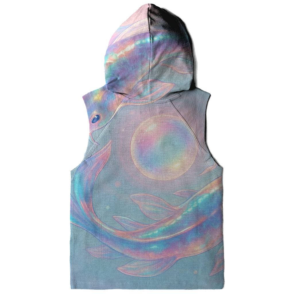 Aurora Glass Koi Spiral pullover hoodies