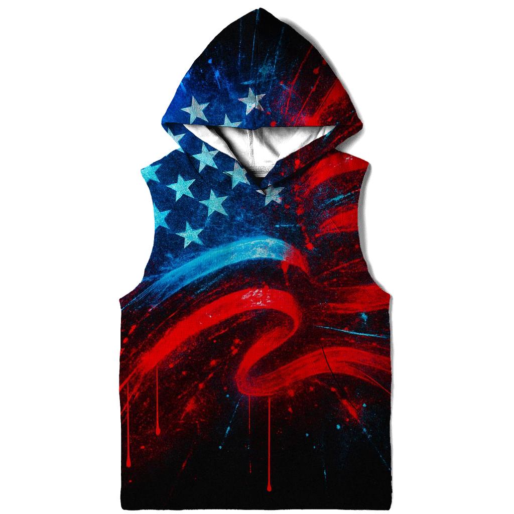 Neon Rebellion Stars And Stripes zip-up hoodies