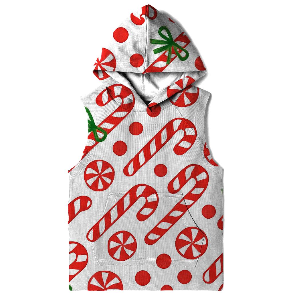 Candy Cane Diagonal Stripe Weave On White Background zip-up hoodies