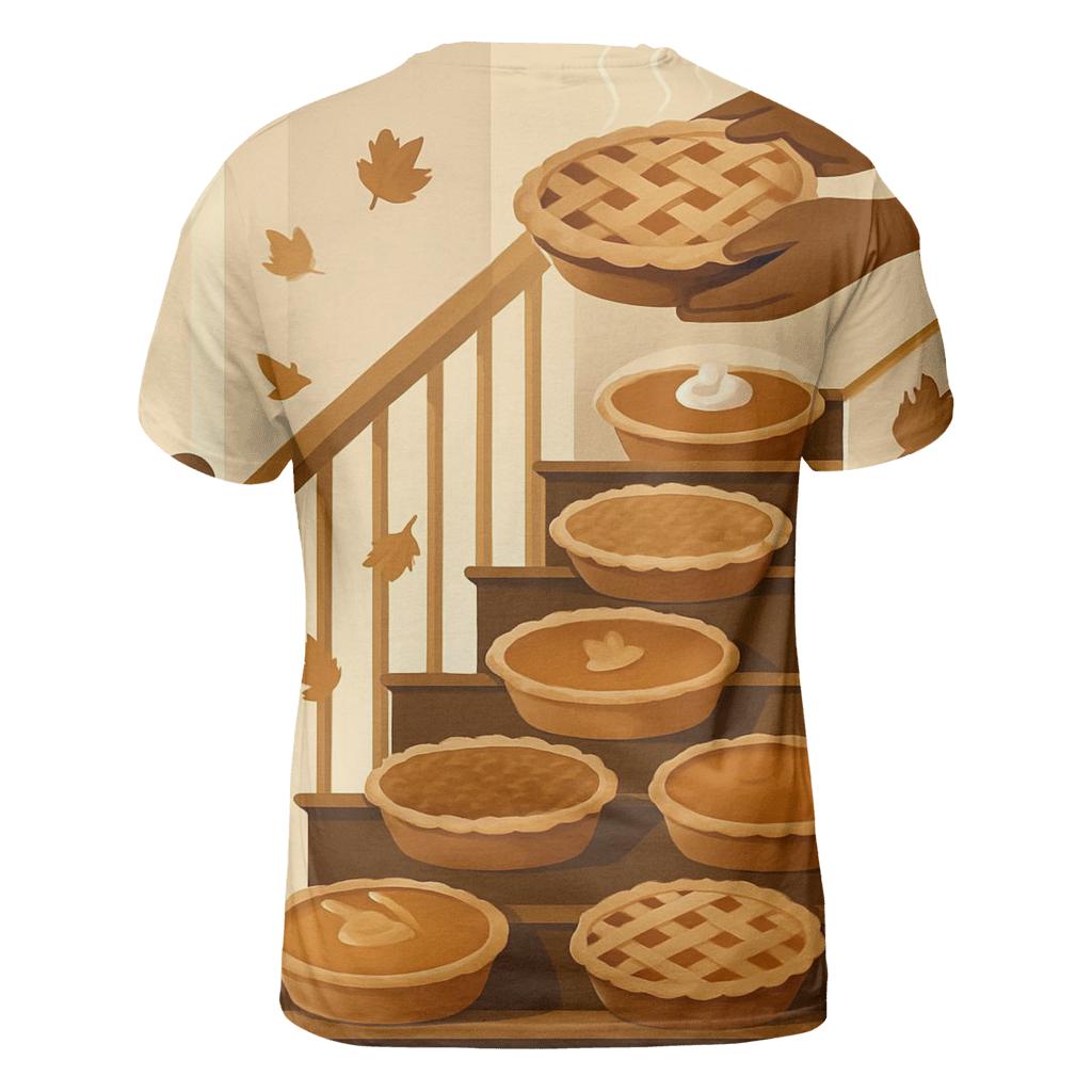 Thanksgiving Staircase Of Pies personalized full print shirts