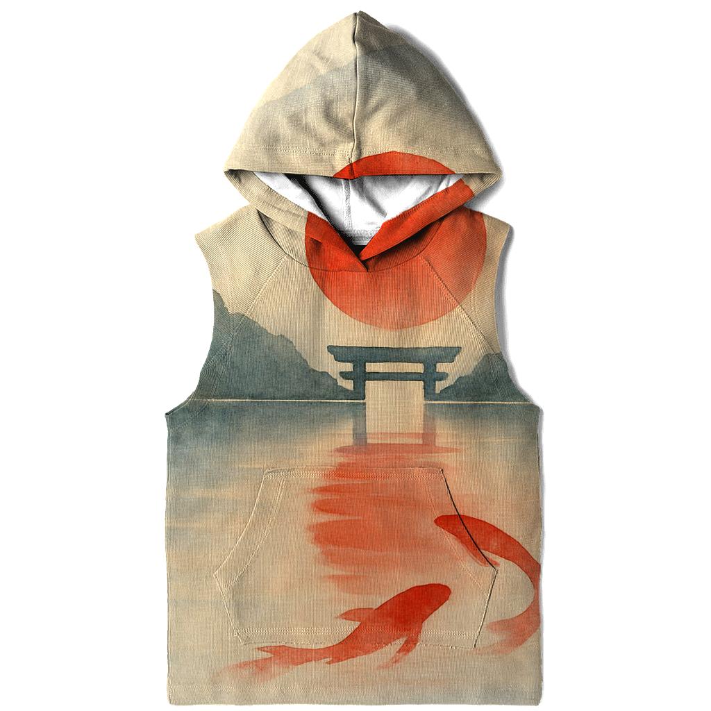 Kintsugi Rising Sun Japan pullover hoodies
