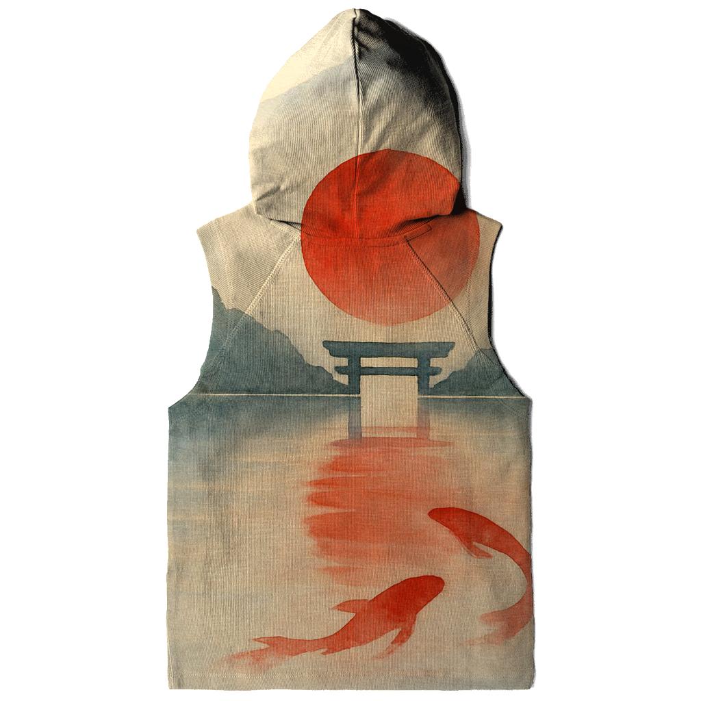 Kintsugi Rising Sun Japan pullover hoodies