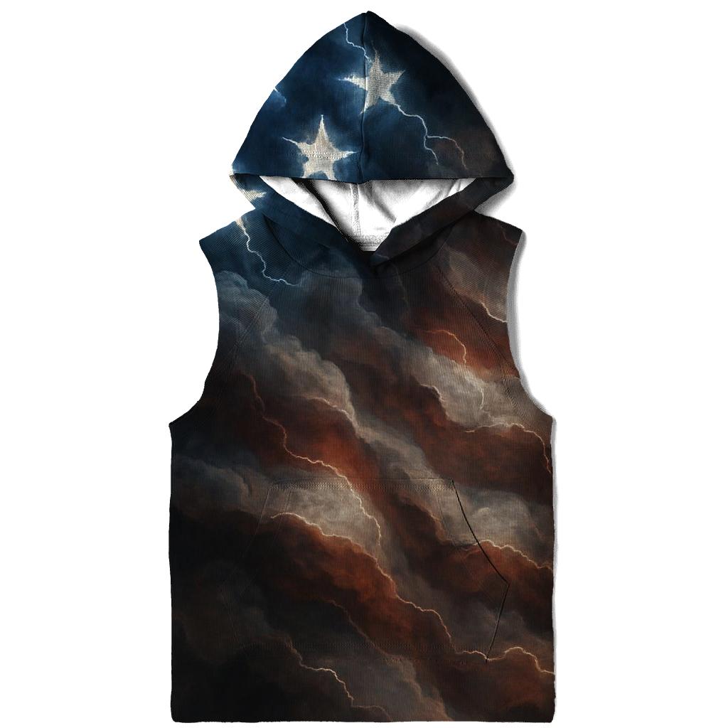 Stormfront Stripes Lightning Flag zip-up hoodies