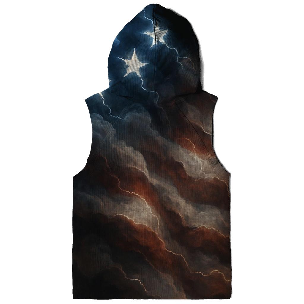 Stormfront Stripes Lightning Flag zip-up hoodies