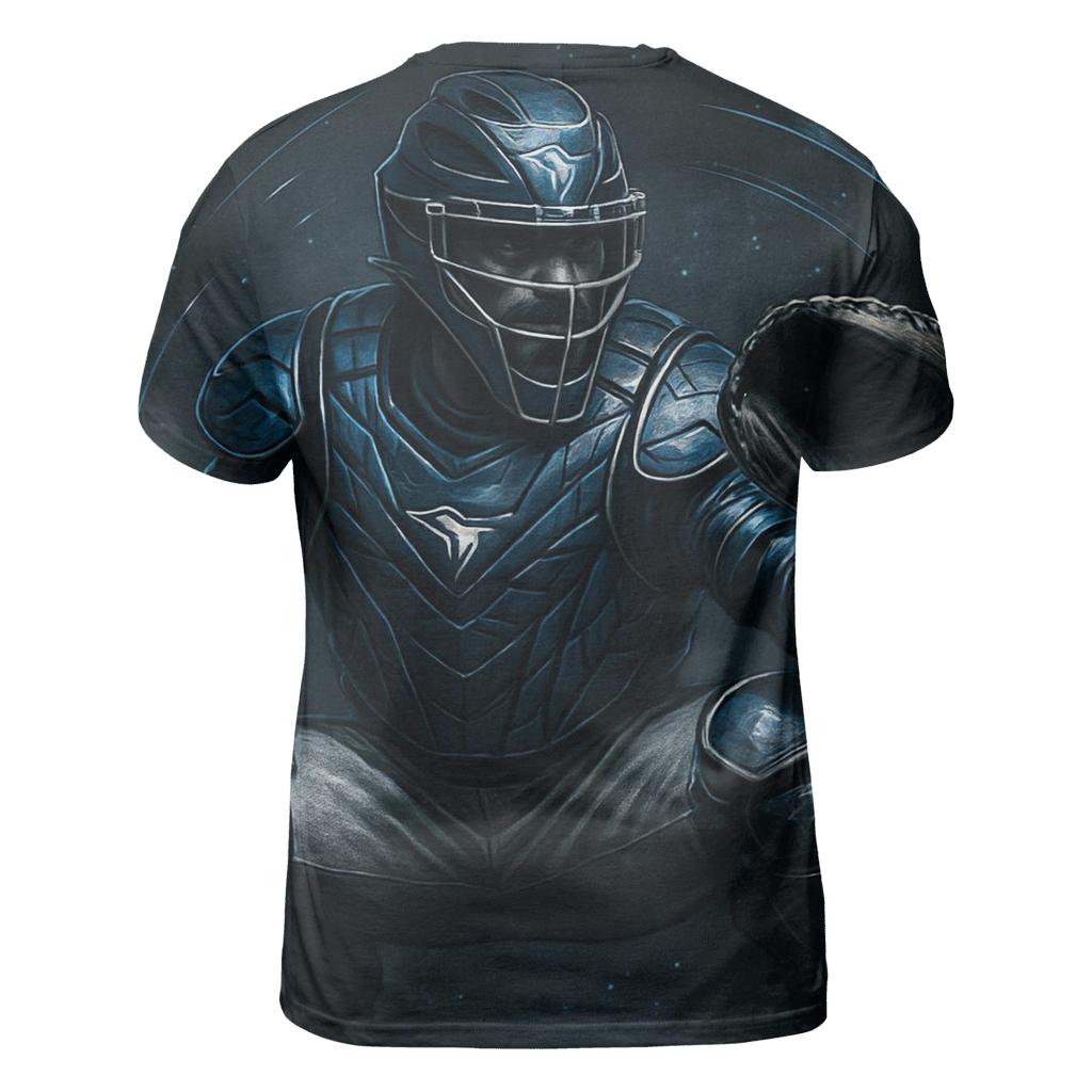 Steel Wing Blue Jays Catcher Guard artistic all-over print tops