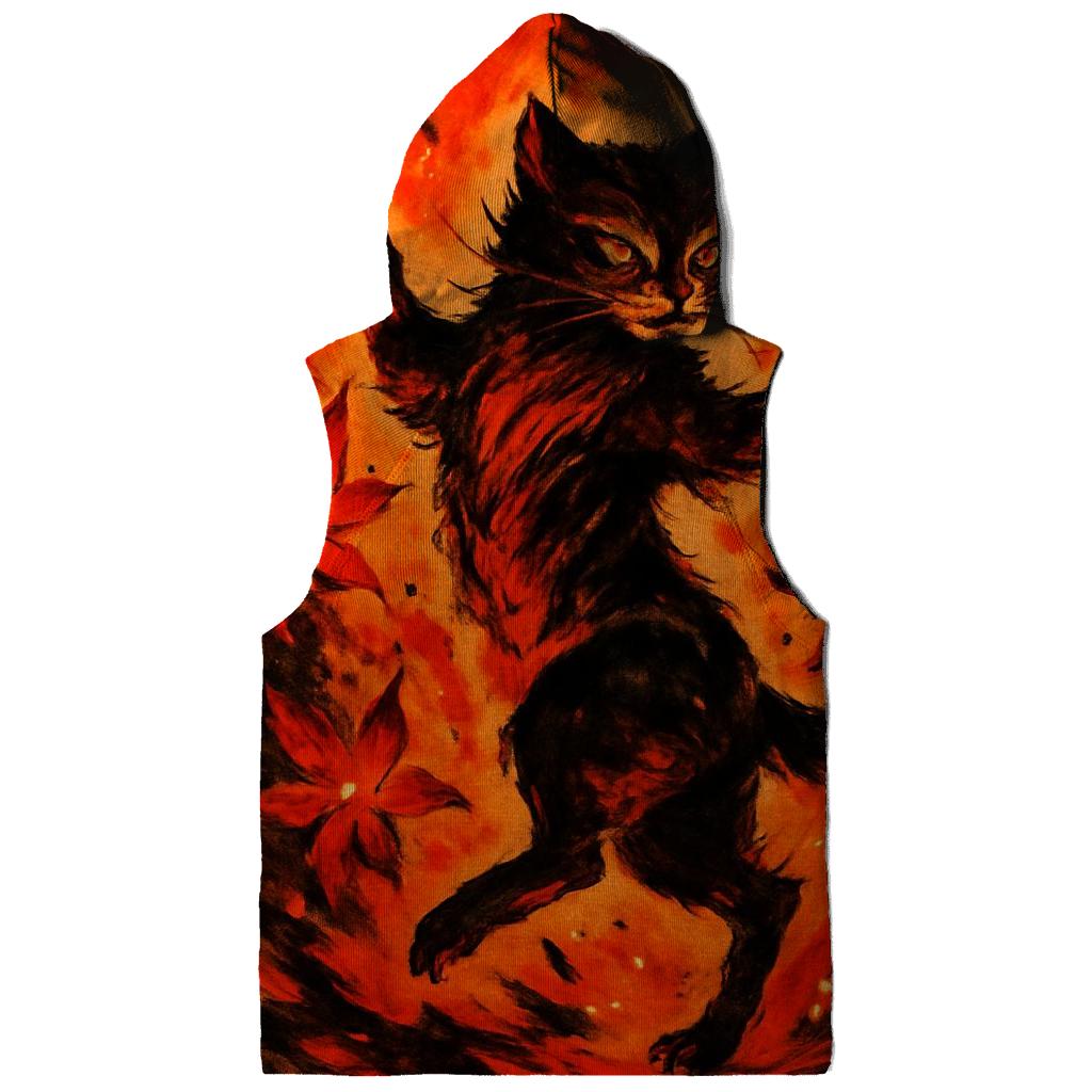 Volcanic Ember Dancer Cat premium hoodies
