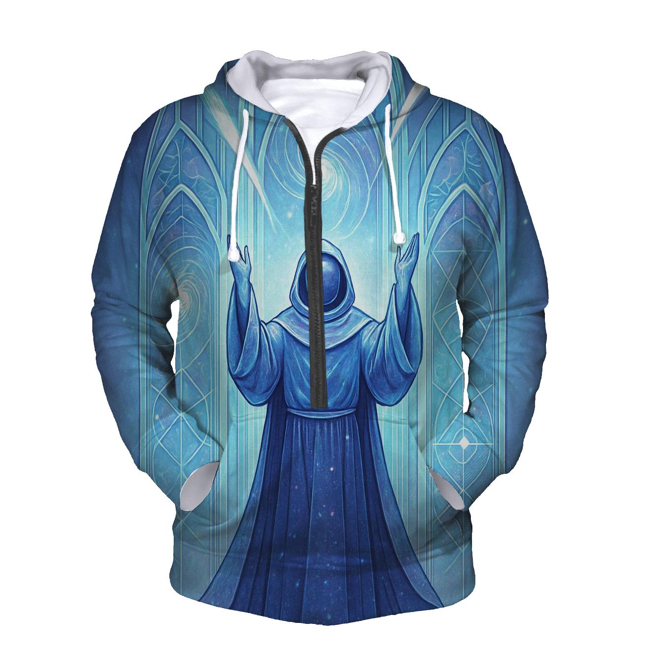 Cathedral Of Comet Glass zip-up hoodies