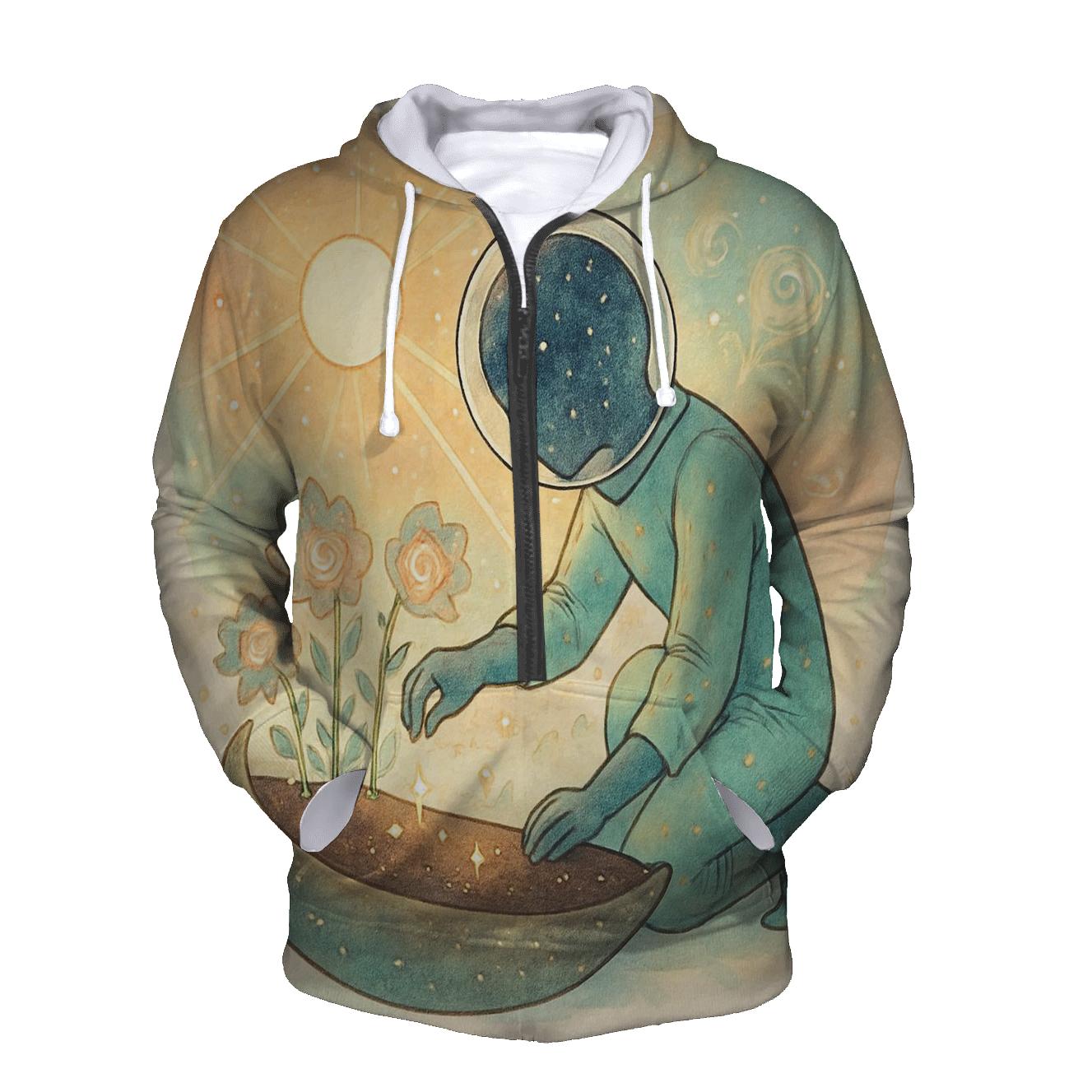 Garden Of Binary Suns zip-up hoodies