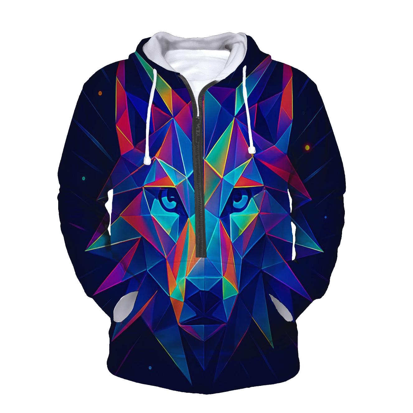 Prism Mirage Wolf Mask hoodie styles