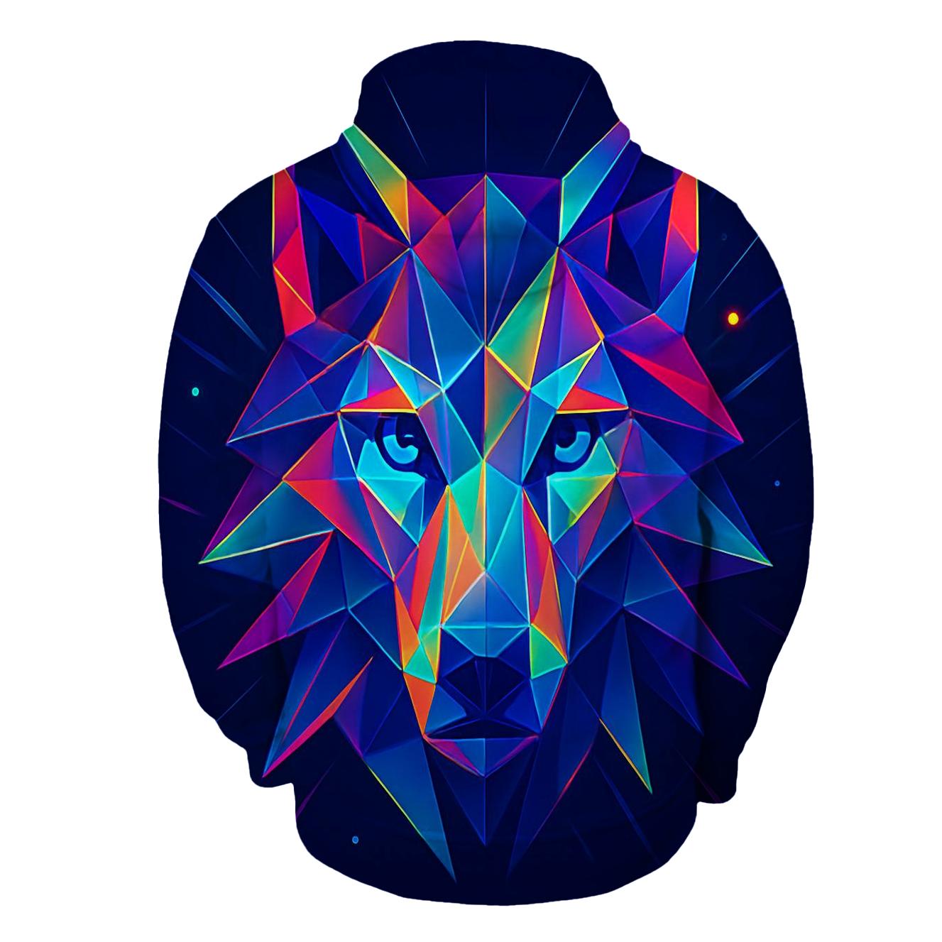 Prism Mirage Wolf Mask hoodie styles