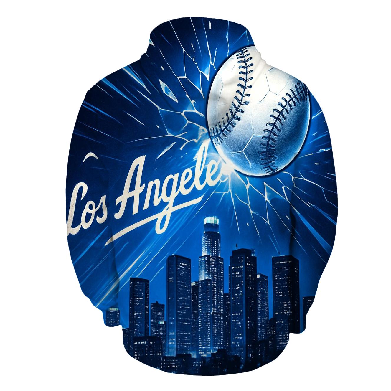 Skyline Impact Baseball Burst embroidered hoodies