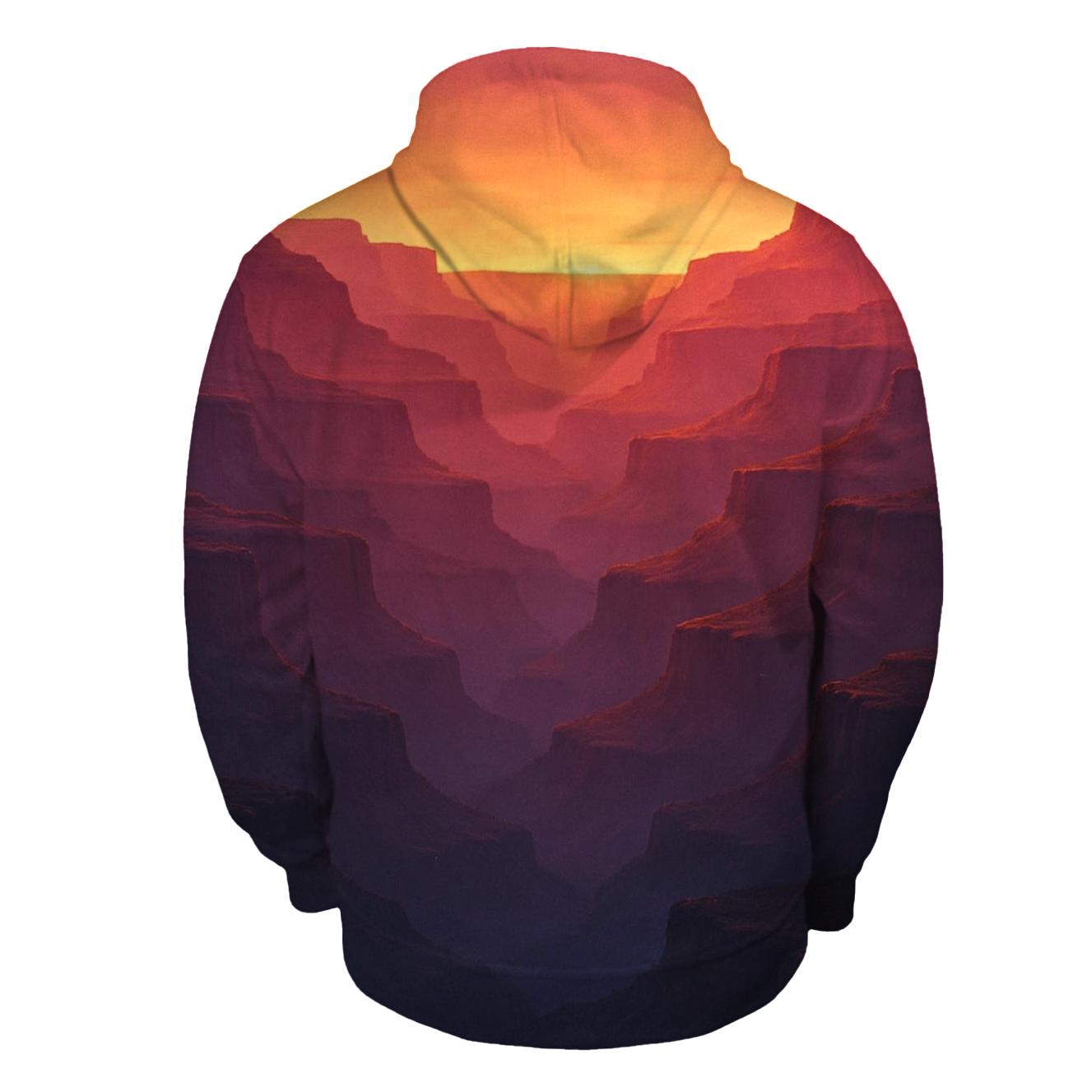 Canyon Shadow Symphony printed hoodies