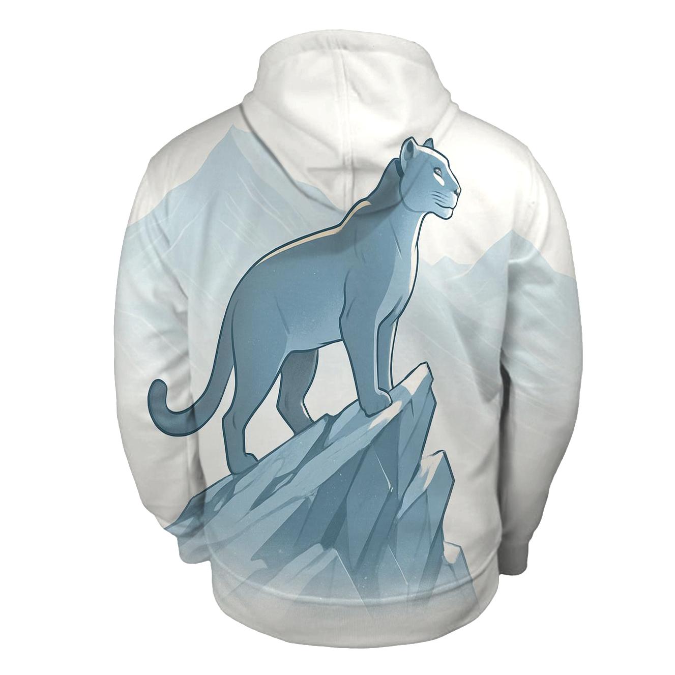 Snow Quartz Mountain Cat Sentinel custom hoodies
