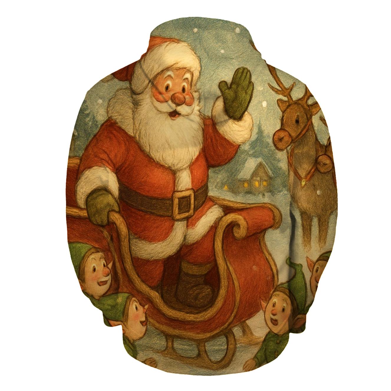 Storybook Sleigh Departure lightweight hoodies