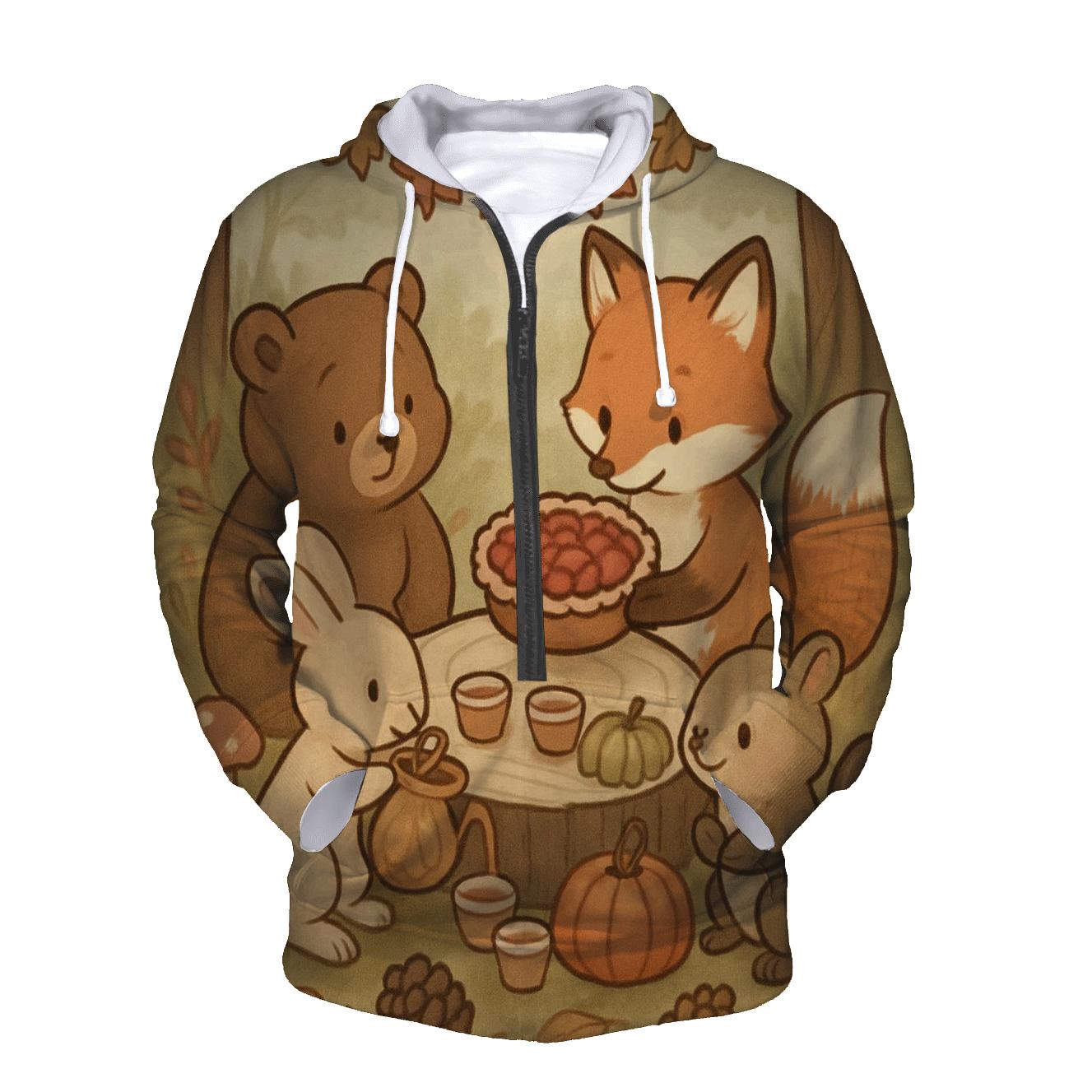 Woodland Harvest Banquet Circle hoodies fashion
