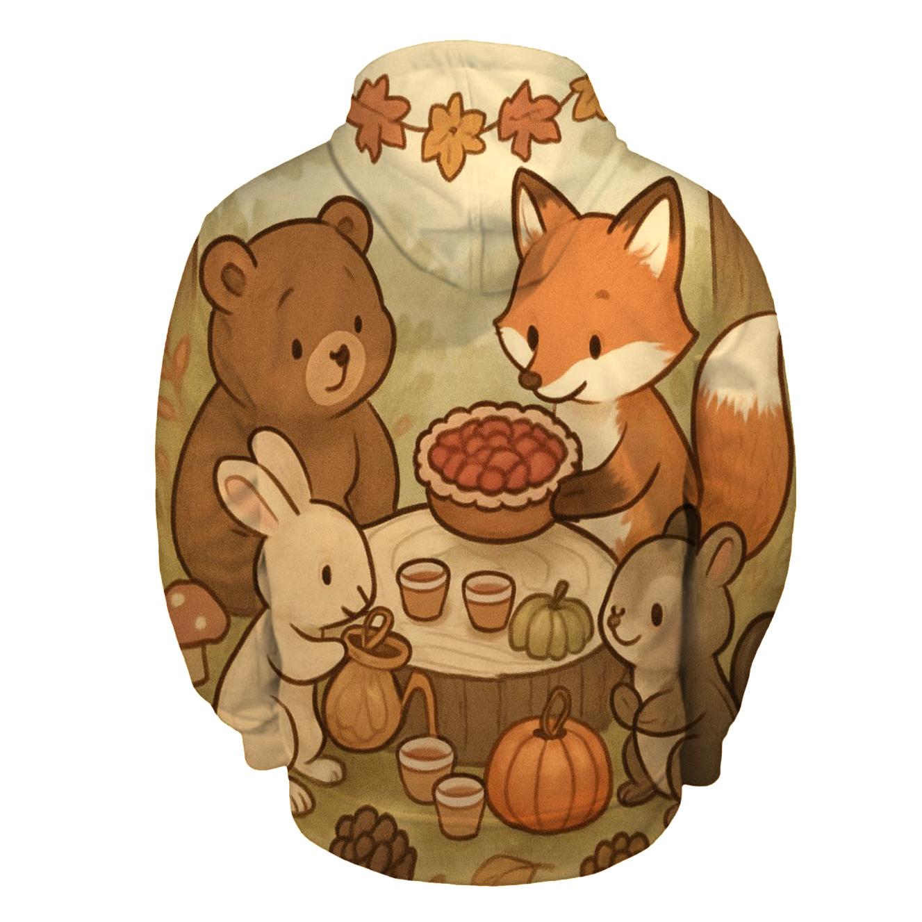 Woodland Harvest Banquet Circle hoodies fashion
