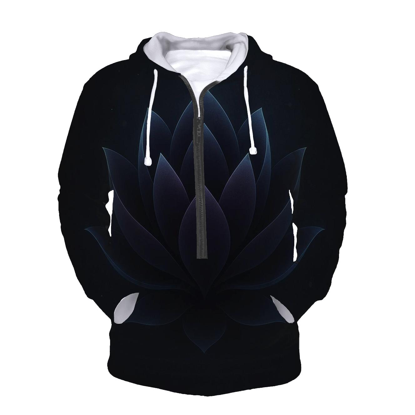 Midnight Ink Gradient Lotus Pulse hoodie trends
