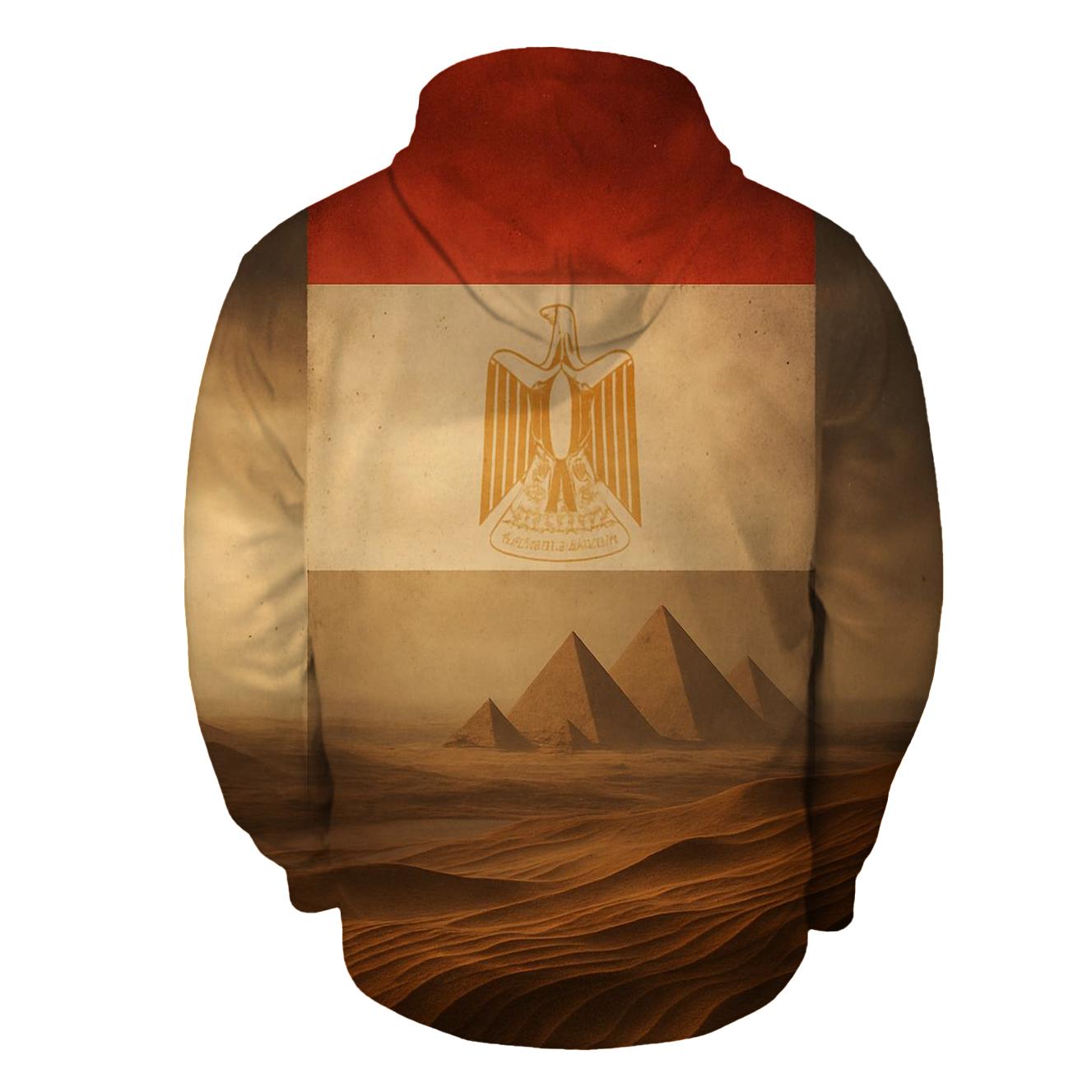 Double Exposure Pyramids Egypt pullover hoodies