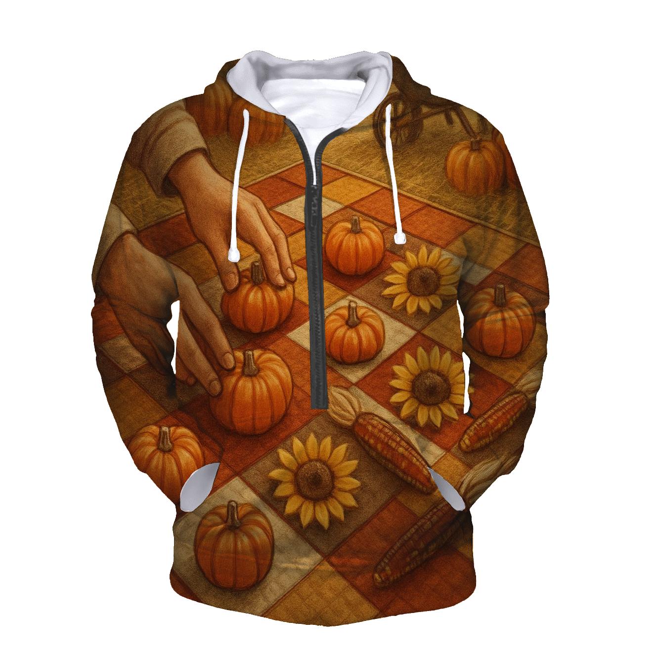 Pumpkin Patch Quilt Of Abundance hoodie trends