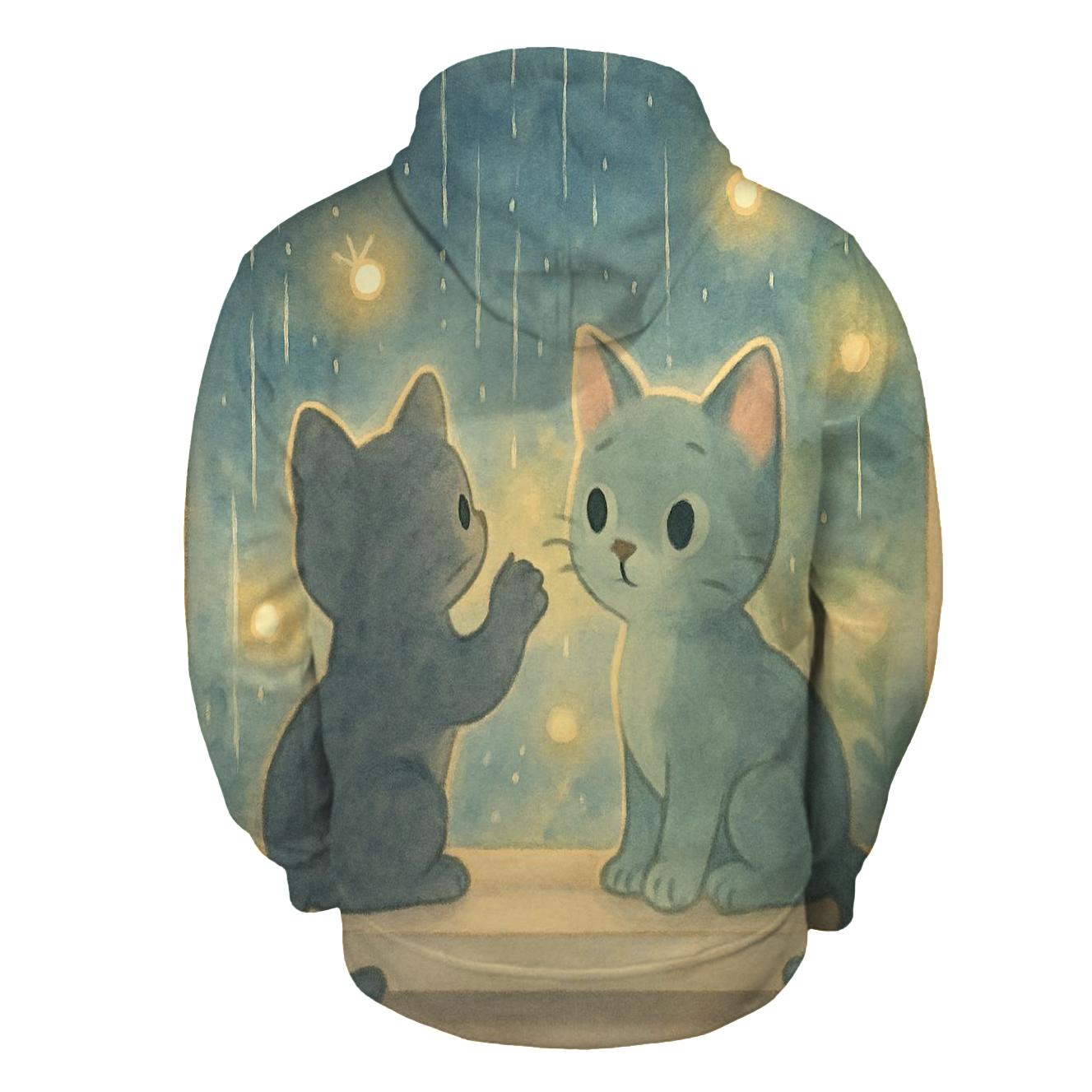 Rainy Window Firefly Kittens custom hoodies