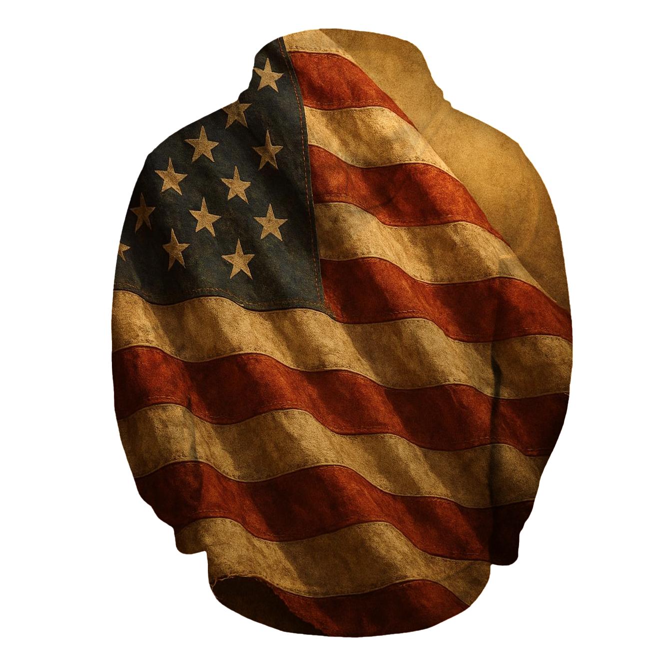 Vintage Battleworn Banner premium hoodies