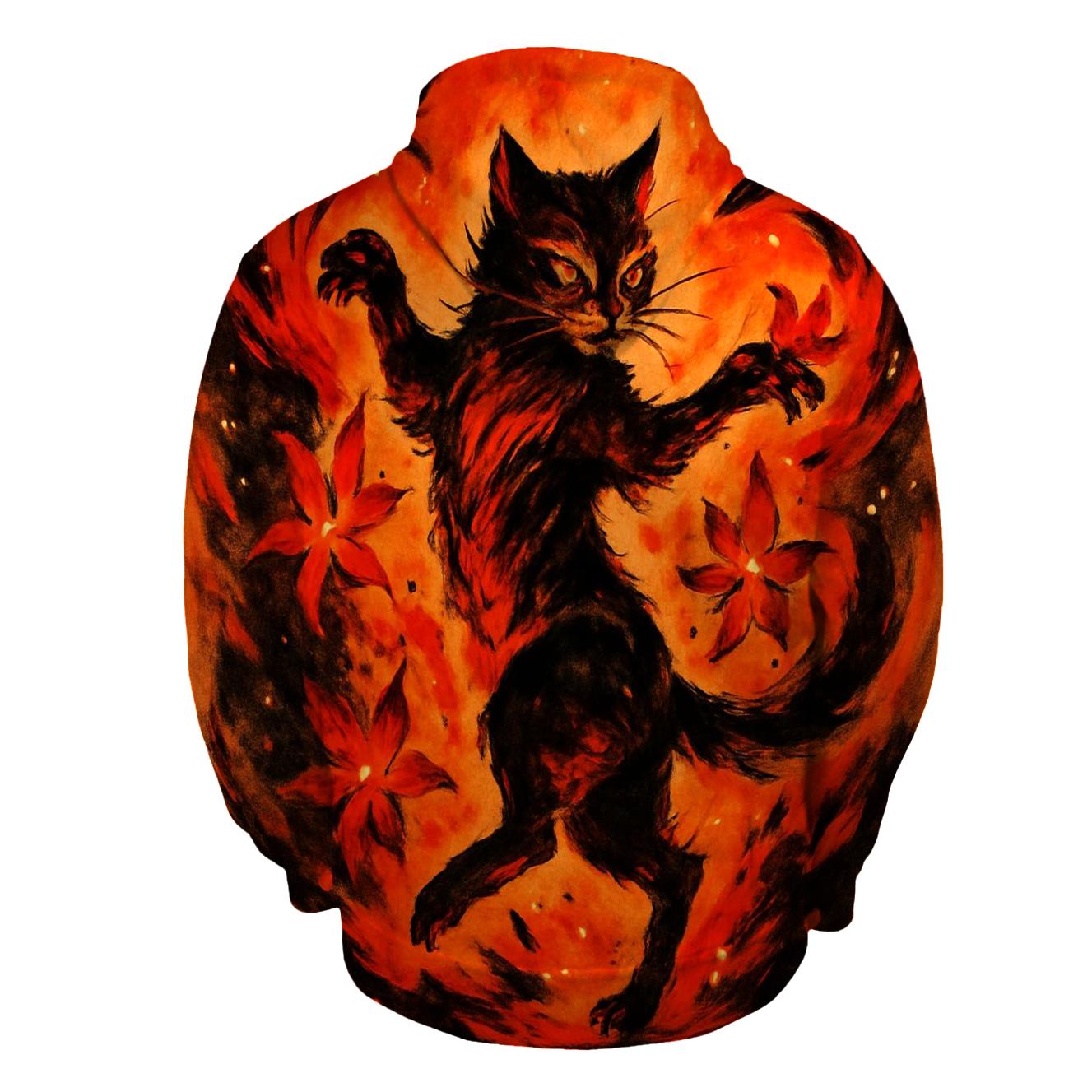 Volcanic Ember Dancer Cat hoodie styles