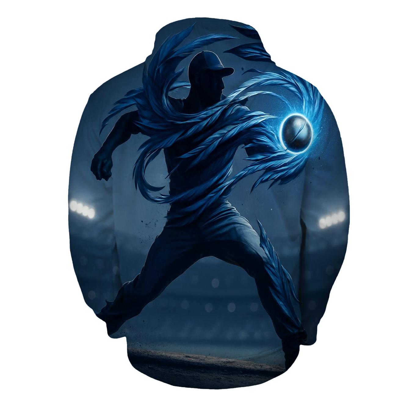 Featherstorm Pitch With Blue Jays Focus hoodie styles