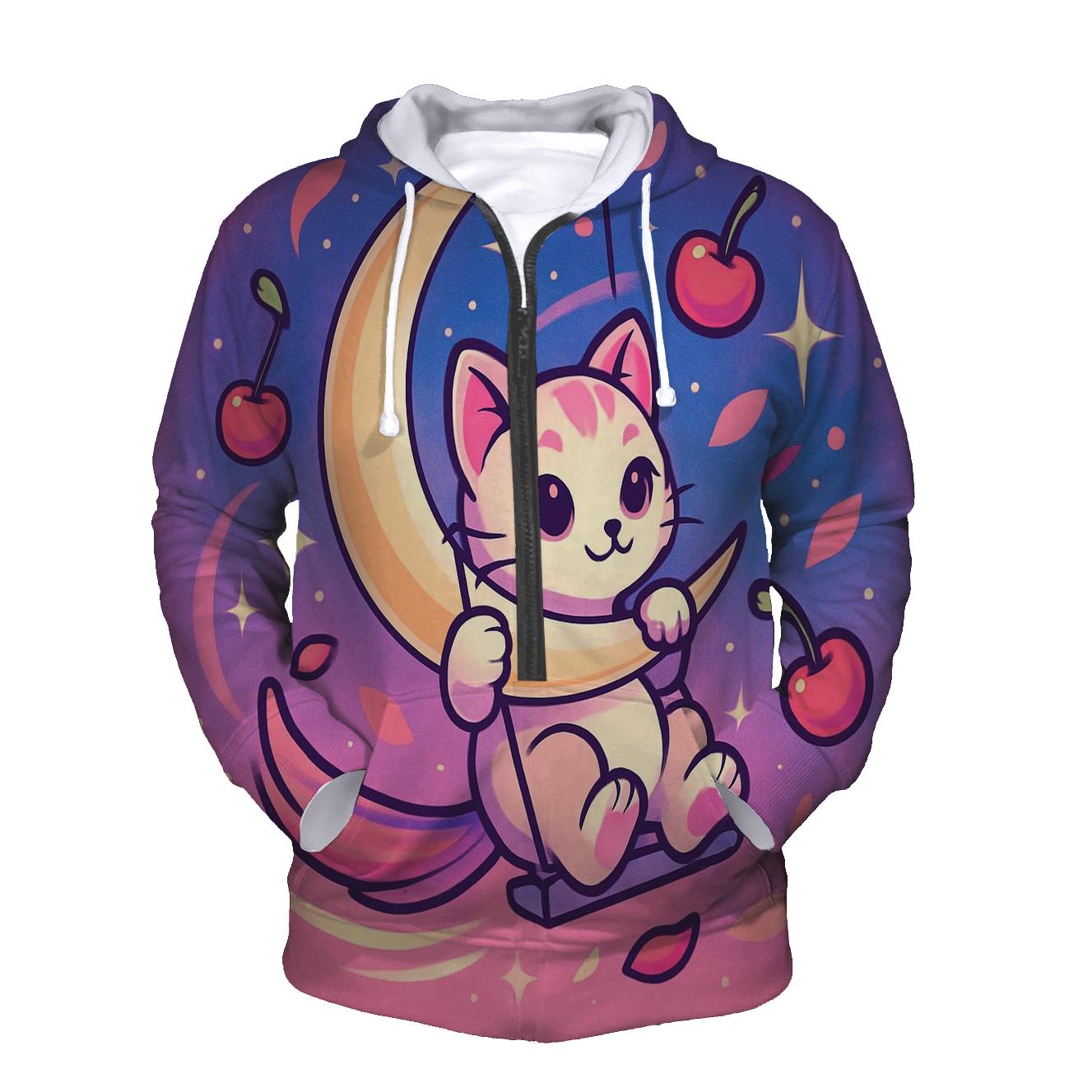 Cherry Comet Swing Kitten hoodie designs