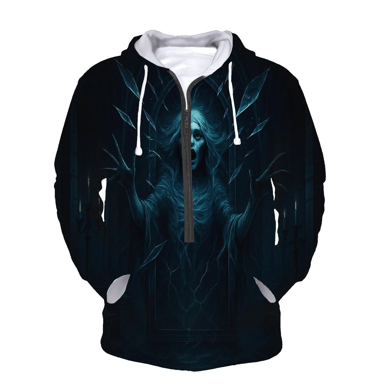 Moonlit Crypt Of The Mirror Banshee designer hoodies