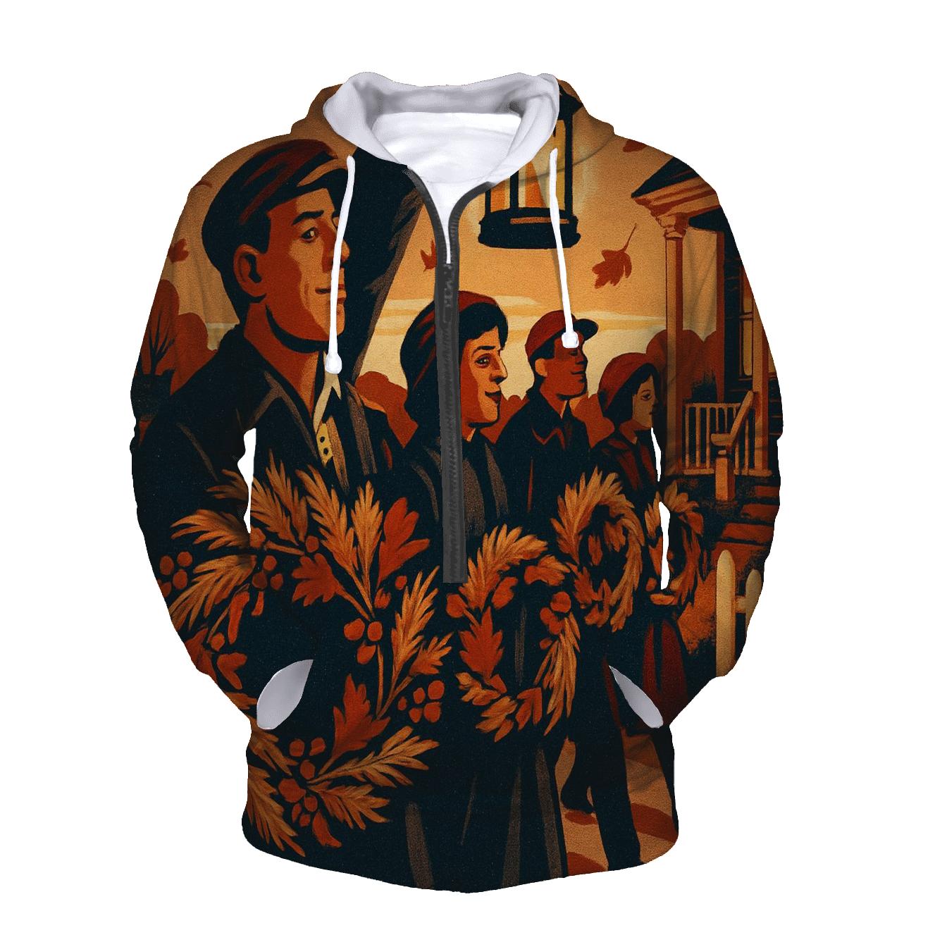 Harvest Wreath Lantern Parade designer hoodies