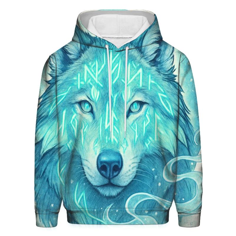 Aurora Scribe Wolf printed hoodies