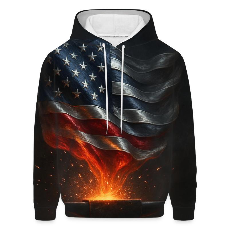Forge Of Liberty Flag lightweight hoodies