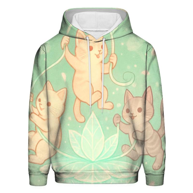 Crystal Garden Cat Carousel zip-up hoodies